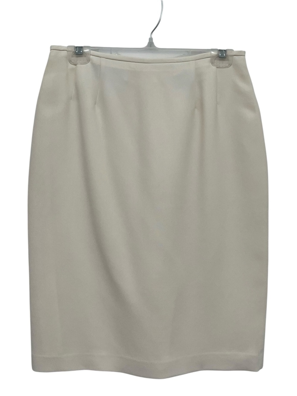Vintage 90s Classic Ivory Pencil Skirt Size 8